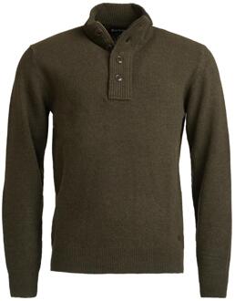 Essential Patch Half Zip Sweater Barbour , Green , Heren - 2Xl,Xl