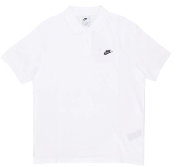 Essential Pique Polo Shirt Wit/Zwart Nike , White , Heren - 2Xl,Xl,L,M,3Xl