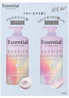 Essential Premium Barrier Glow & Moist Shampoo & Conditioner Set 450ml x 2
