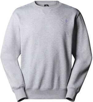 Essential Relaxed Crew Casual Sweater Heren L Grijs