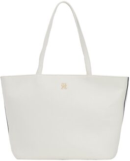Essential SC Tote Dames Tas Tommy Hilfiger , White , Dames - ONE Size