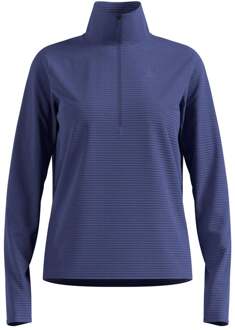 Essential Thermal Midlayer 1/2 Zip Hardloopshirt Dames-Blauw - L