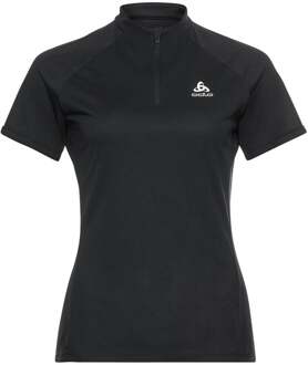 Essential Trail 1/2 Zip Crew Neck Hardloopshirt Dames zwart - L