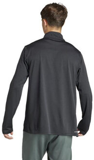 Essentials 1/4 Zip Longsleeve Heren-Zwart - M