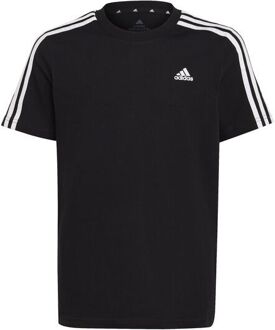 Essentials 3-Stripes Shirt Junior zwart - wit - 128