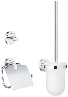 Essentials Accessoireset - Toiletrolhouder - Toiletborstelset - Haak