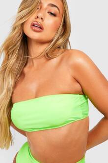 Essentials Bandeau Tube Bikini Top, Bright Green - 34