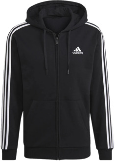 Essentials Fleece FZ Hood Heren - Mannen - zwart - maat: L