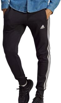 Essentials French Terry Tapered Cuff 3-Stripes Trainingsbroek Heren zwart - M