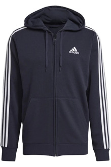 Essentials FullZip Hoodie Heren - Mannen - navy/wit - maat: M