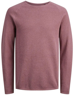 Essentials Gebreide Crew Neck Sweater Jack & Jones , Pink , Heren - M