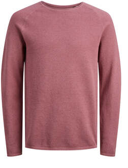 Essentials Gebreide Crew Neck Sweater Jack & Jones , Pink , Heren - M