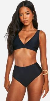 Essentials High Waisted Bikini Brief, Black - 40