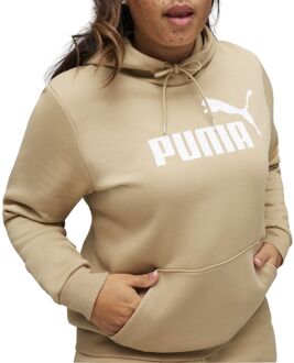 Essentials Hoodie Dames bruin - wit - S