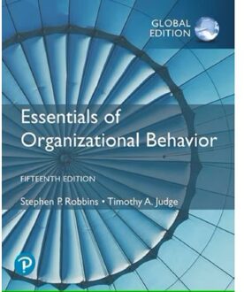 Essentials Of Organizational Behaviour, Global Edition - Stephen Robbins
