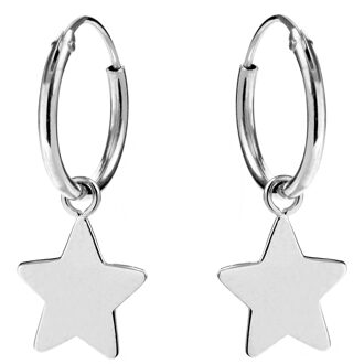 essentiële oorbellen in 925 sterling zilver met gerhodineerde afwerking