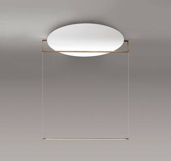 Essenza LED hanglamp 927 Ø90cm wit/brons wit, geborsteld brons