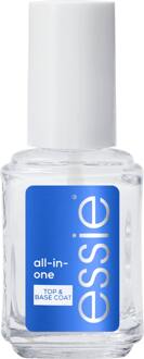 essie all-in-one base- en topcoat Transparant - 000