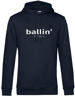 Est. 2013 - Heren Hoodies Basic Hoodie - Blauw - Maat 3XL