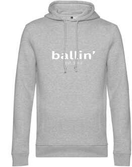 Est. 2013 - Heren Hoodies Basic Hoodie - Grijs - Maat L