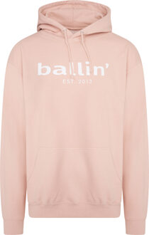 Est. 2013 - Heren Hoodies Basic Hoodie - Roze - Maat 3XL