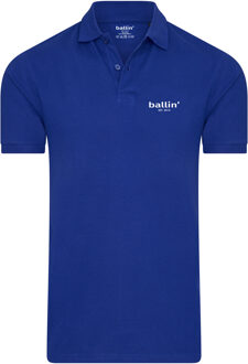 Est. 2013 - Heren Polo SS Basic Polo - Blauw - Maat S