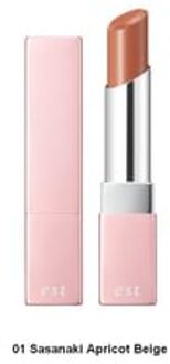 est Pure Clarity Moist Lipstick Limited Edition 01 Sasanaki Apricot Beige