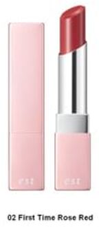 est Pure Clarity Moist Lipstick Limited Edition 02 First Time Rose Red