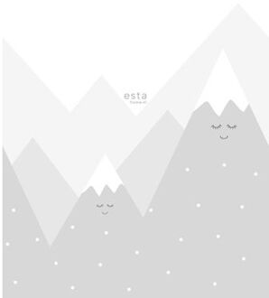 Esta Home fotobehang bergen lichtgrijs - 158840 - 1,86 x 2,79 m