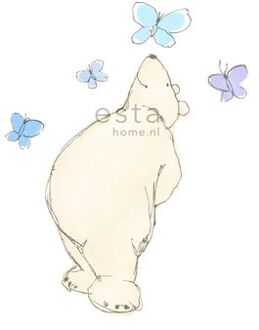 Esta Home fotobehang een grote beer beige, blauw en paars - 157321 - 13 Beige, Blauw, Paars