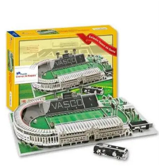 Estadio Vasco Da Gama Stadium Football Soccer 3D Paper DIY Jigsaw 3417 Puzzle Model Educational Toy Kits Children Boy Gift Toy