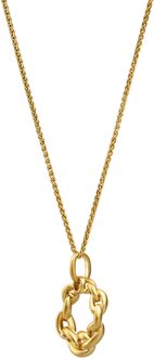 'Estelle' Dames 925 Sterling Zilveren Ketting met Hanger - Goud ZH-7516/G