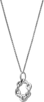 'Estelle' Dames 925 Sterling Zilveren Ketting met Hanger - Zilver ZH-7516