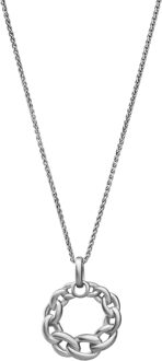 'Estelle' Dames 925 Sterling Zilveren Set: Ketting-Hanger + Oorknoppen - Zilver SET-7516