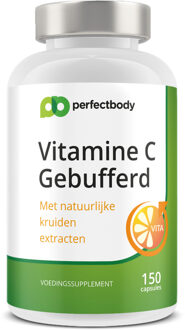 Ester-C (gebufferde Vitamine C) Pillen - 150 Vcaps - PerfectBody.nl