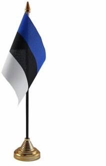 Estland tafelvlaggetje 10 x 15 cm met standaard