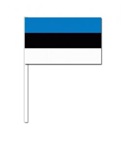Estland zwaai vlaggetjes 12 x 24 cm