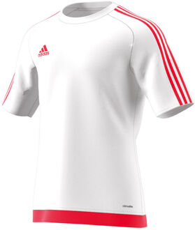 Estro 15 Sportshirt - Maat XL  - Mannen - wit/rood