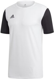 Estro 19  Sportshirt - Maat S  - Mannen - wit/zwart