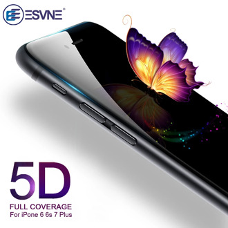 ESVNE 5D Tempered Glass for iphone 7 glass 6s 8 plus X XS 11 pro MAX XR Screen Protector For iPhone 6 Glass Full Cover Edge