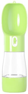 Et Fles Hond Water Feeder Kom Draagbare Water Voedsel Fles Huisdieren Outdoor Reizen Drinken Hond Kommen Water Kom Voor Honden groen