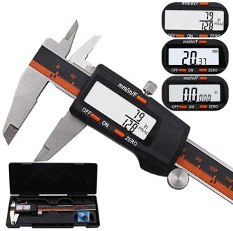 ET50 150Mm Elektronische Digitale Schuifmaat Hoge Precisie Rvs Lcd Display Digitale Schuifmaat 6 Inch Fractie/Mm/inch