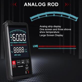 ET8138/8136 Touch Screen Multimeter Digitale Automatische 6000 Count True-Rms Spanning Frequentie Capaciteit Diode Ncv Tester type 8136