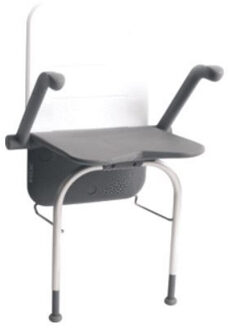 etac Douchezitting Etac Relax Armsteunen Rugleuning en Steunpoten 39x45 cm Kunststof Grijs Etac