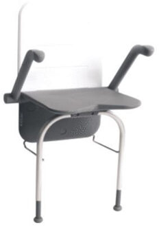 etac Douchezitting Etac Relax Armsteunen Rugleuning en Steunpoten 39x45 cm Kunststof Grijs