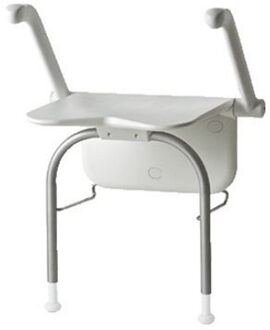 etac Douchezitting Etac Relax met Armsteunen en Steunpoten 39x45 cm Kunststof Wit Etac