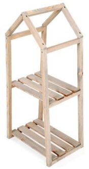Etagere 2 Lagen 76 Cm Naturel hout