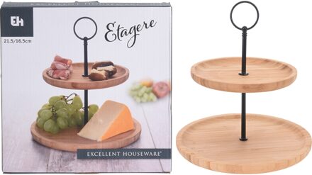 Etagere Bamboe 2-laags