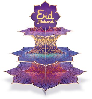Etagère Eid Murbarak Paars/Blauw Multikleur - Print