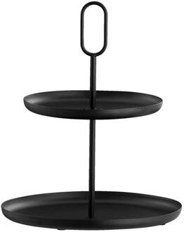 Etagère Julia - - 36xØ30 Cm - Metaal - Zwart